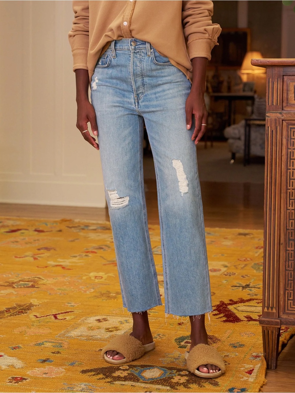 Frank and Eileen Monaghan Blue Distressed Women’s Jeans size 26
